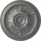 Ekena Millwork Oslo Ceiling Medallion (Fits Canopies up to 7 5/8"), Hand-Painted Silver, 38 3/8"OD x 2 7/8"P CM38OSSLS - alternate 1